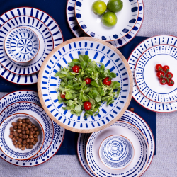 Set de 2 saladiers + couverts, SANTORIN Set de 2 saladiers + couverts, SANTORIN
