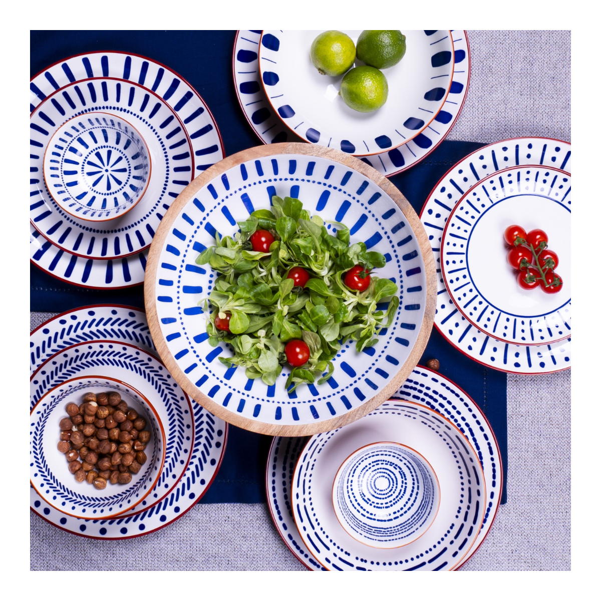 Set de 2 saladiers + couverts, SANTORIN