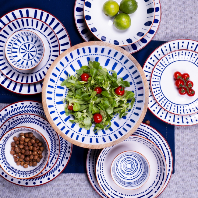 Set de 2 saladiers + couverts, SANTORIN Set de 2 saladiers + couverts, SANTORIN