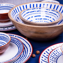 Set de 2 saladiers + couverts, SANTORIN Set de 2 saladiers + couverts, SANTORIN