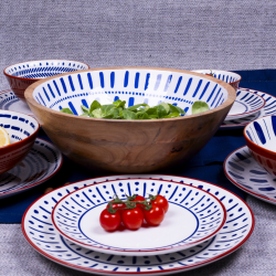 Set de 2 saladiers + couverts, SANTORIN Set de 2 saladiers + couverts, SANTORIN