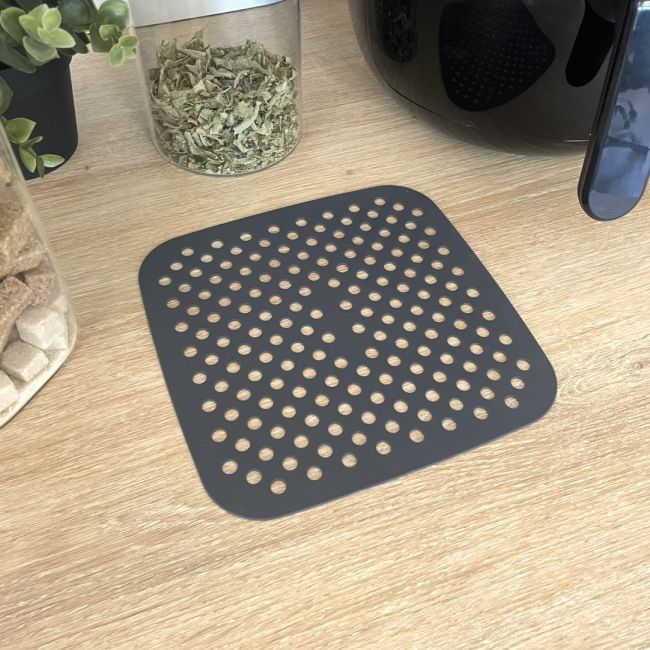 Tapis de cuisson en silicone carré, AIRFRYER Tapis de cuisson en silicone carré, AIRFRYER