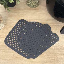 Tapis de cuisson en silicone carré, AIRFRYER Tapis de cuisson en silicone carré, AIRFRYER