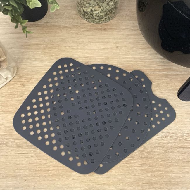 Tapis de cuisson en silicone carré, AIRFRYER Tapis de cuisson en silicone carré, AIRFRYER