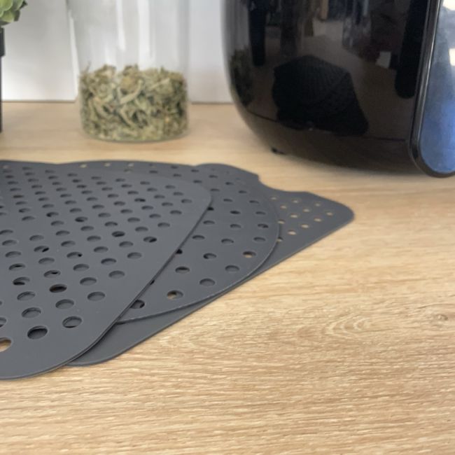 Tapis de cuisson en silicone carré, AIRFRYER Tapis de cuisson en silicone carré, AIRFRYER