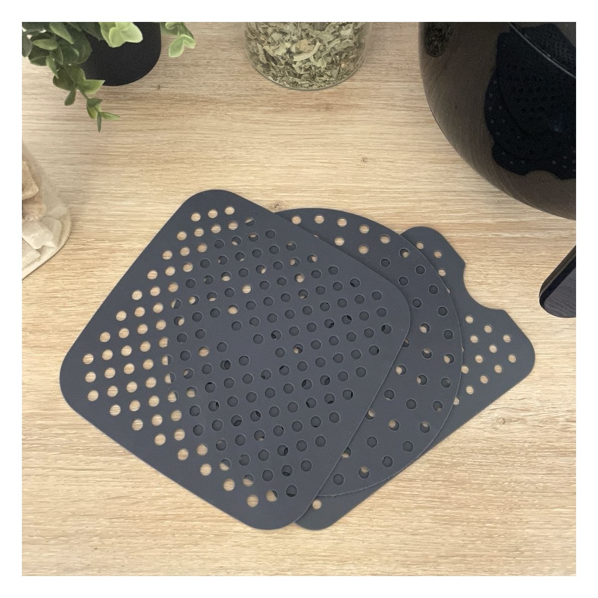Tapis de cuisson en silicone rectangulaire, AIRFRYER
