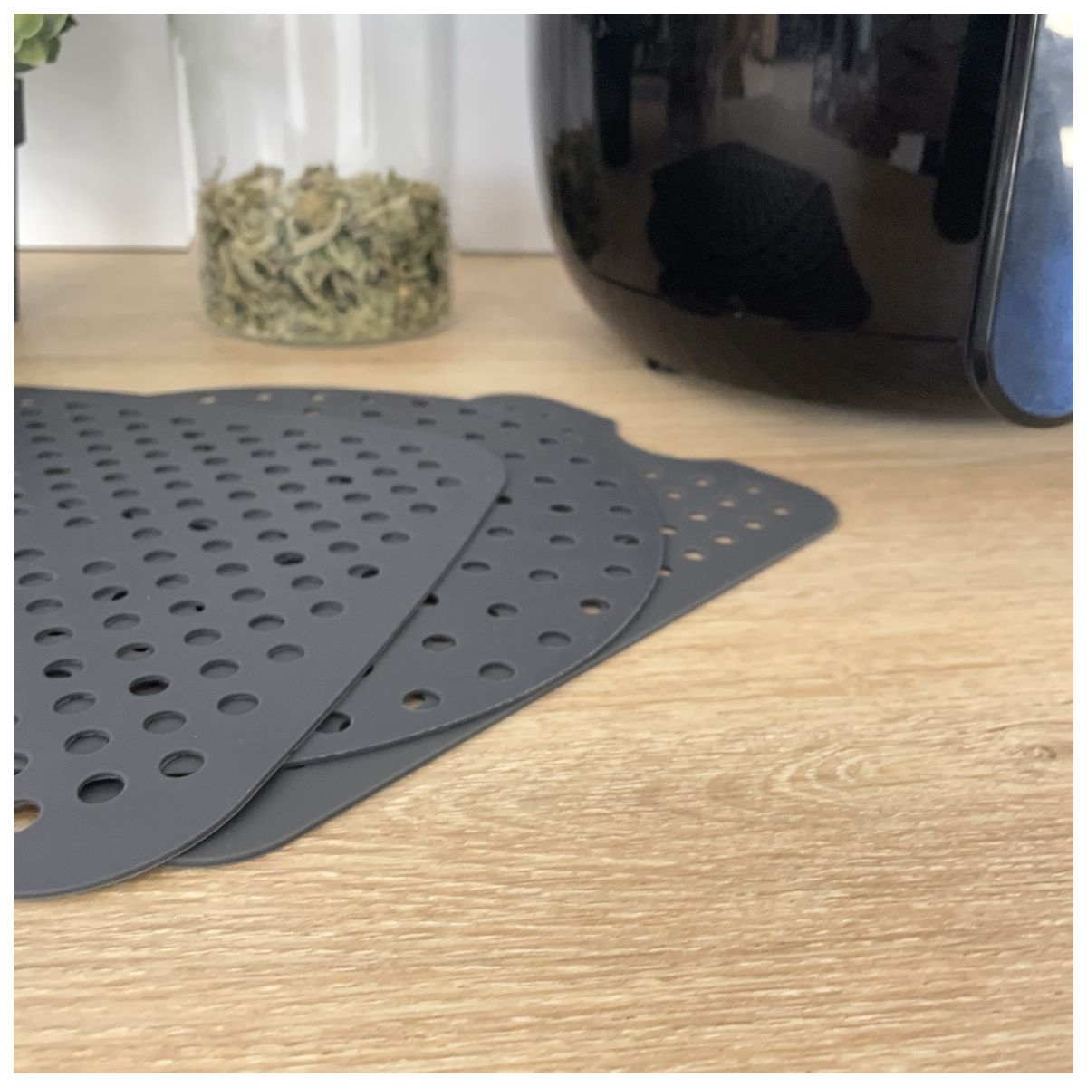 Tapis de cuisson en silicone rectangulaire, AIRFRYER