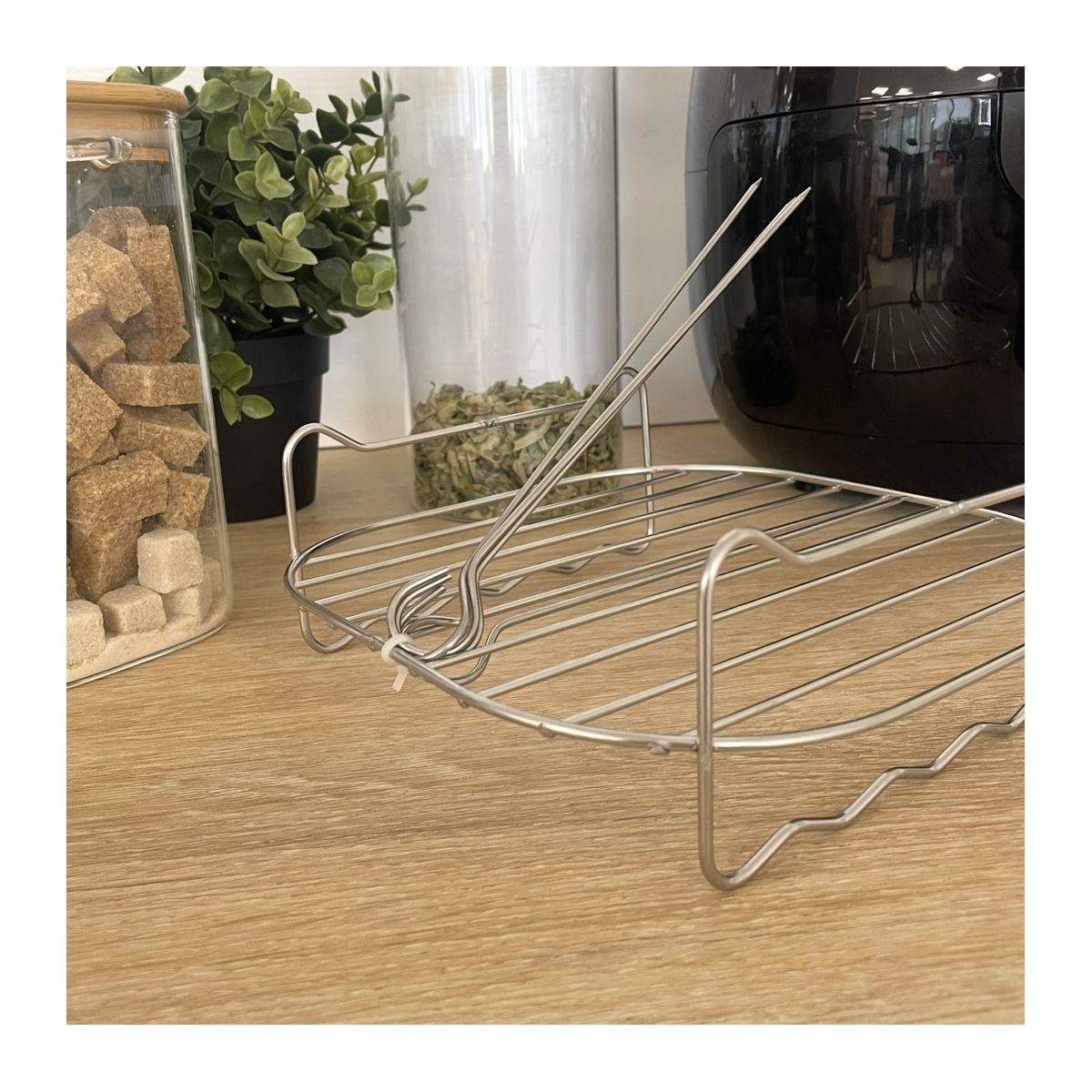Grille de cuisson en acier inoxydable, AIRFRYER
