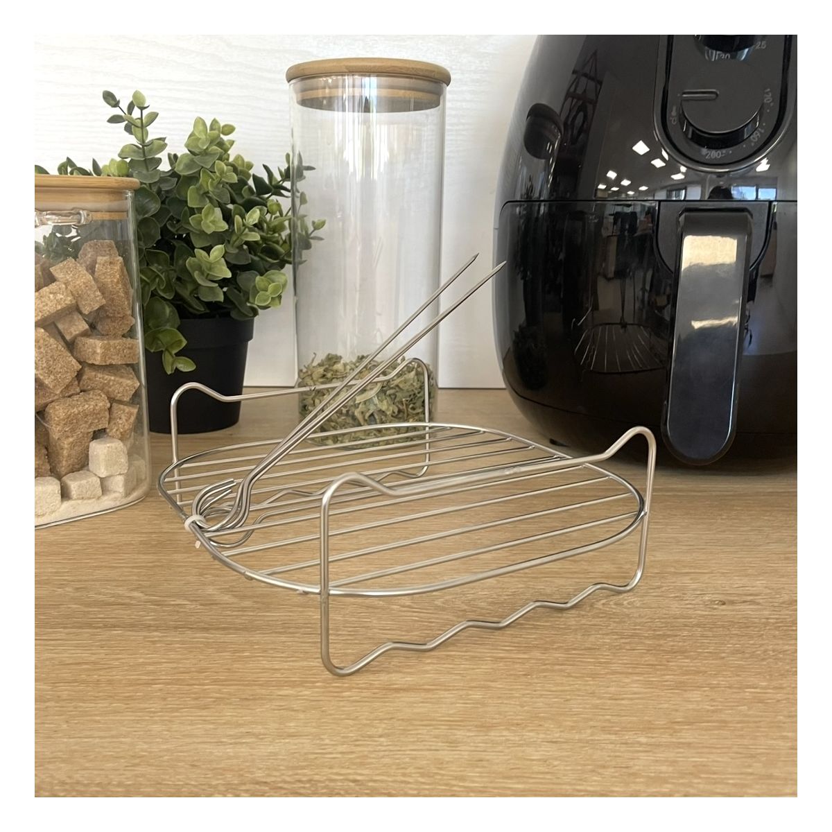 Grille de cuisson en acier inoxydable, AIRFRYER