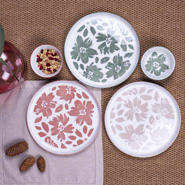 Lot de 6 grandes assiettes, HANAE Lot de 6 grandes assiettes, HANAE