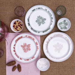 Lot de 6 assiettes à dessert, HANAE