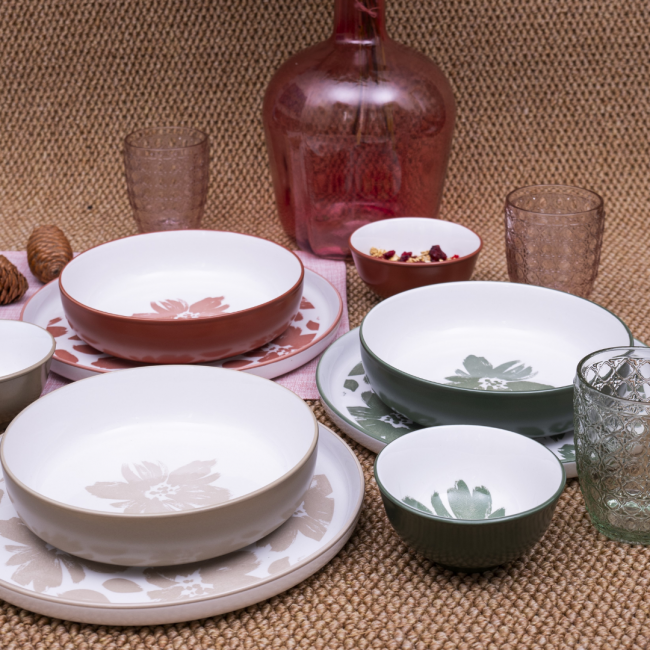 Lot de 6 assiettes creuses, HANAE Lot de 6 assiettes creuses, HANAE