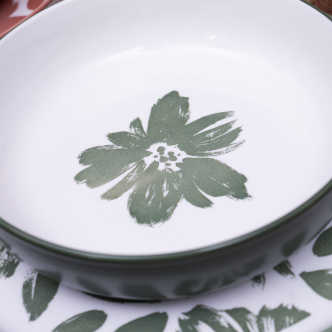 Lot de 6 assiettes creuses, HANAE