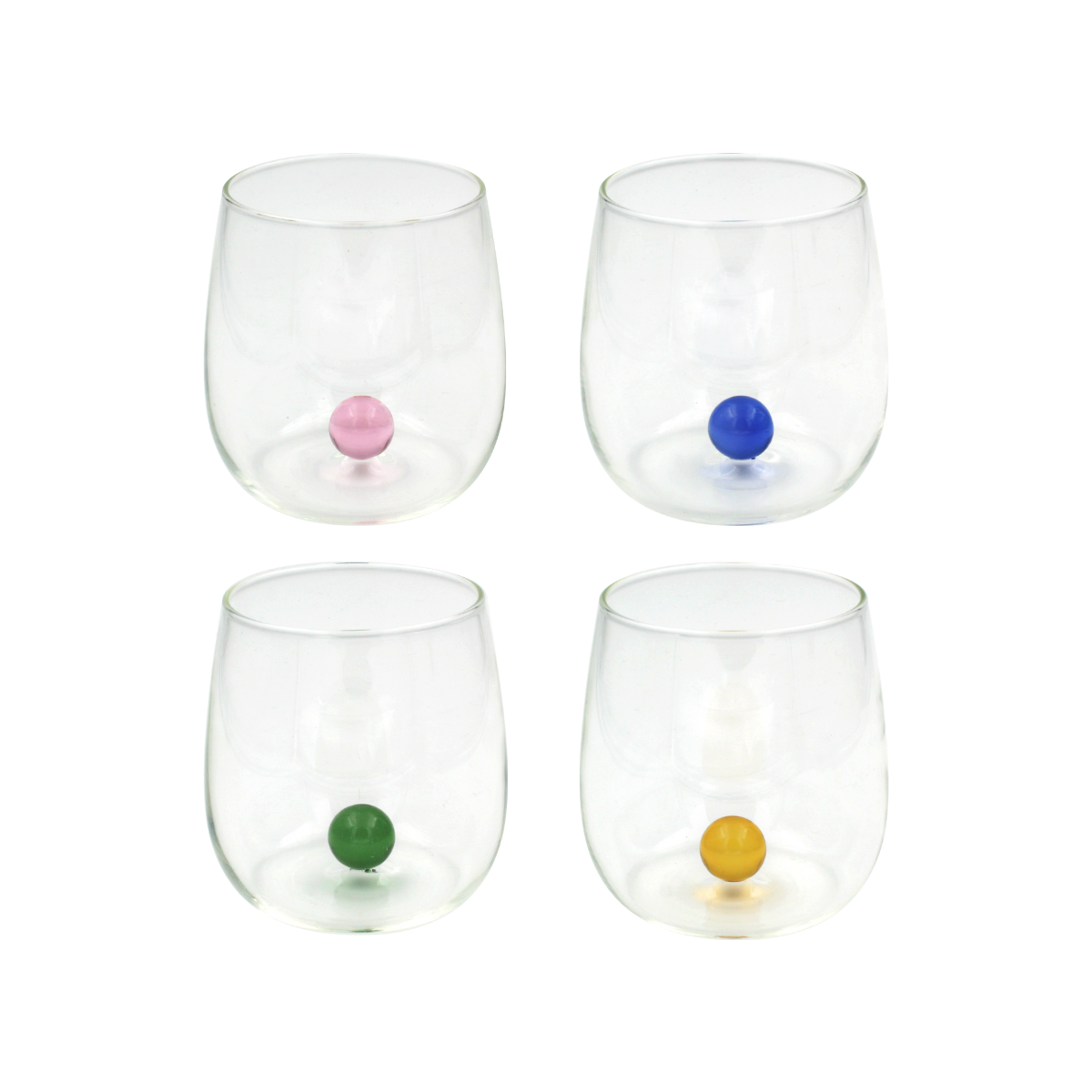 Lot de 4 verres, GAIA