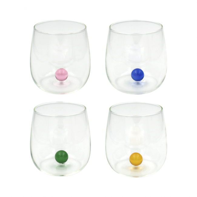 Lot de 4 verres, GAIA