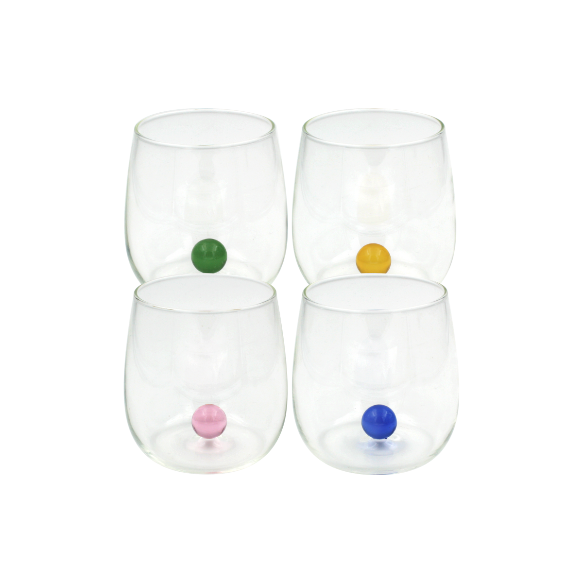 Lot de 4 verres, GAIA
