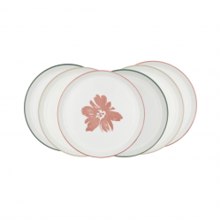 Lot de 6 assiettes à dessert, HANAE Lot de 6 assiettes à dessert, HANAE