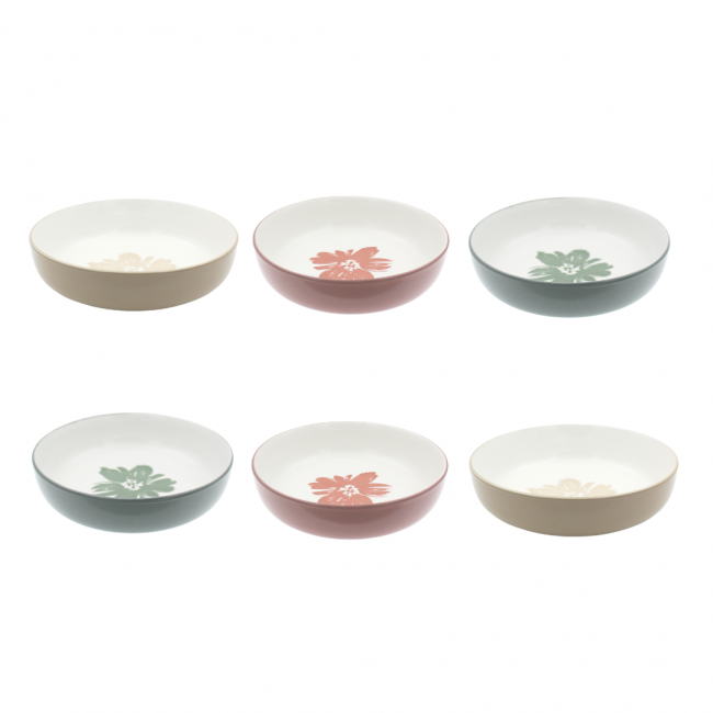 Lot de 6 assiettes creuses, HANAE Lot de 6 assiettes creuses, HANAE