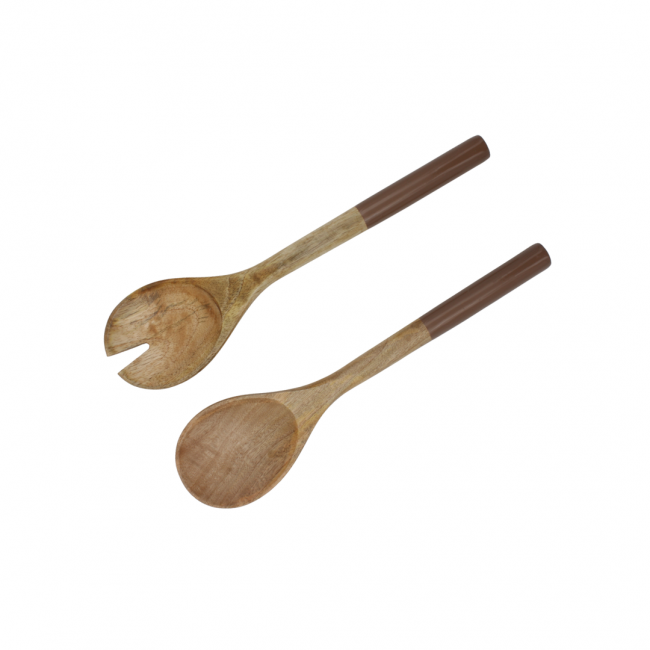Set de 2 saladiers + couverts, HANAE Set de 2 saladiers + couverts, HANAE