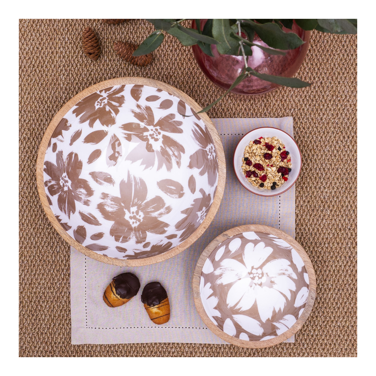 Set de 2 saladiers + couverts, HANAE