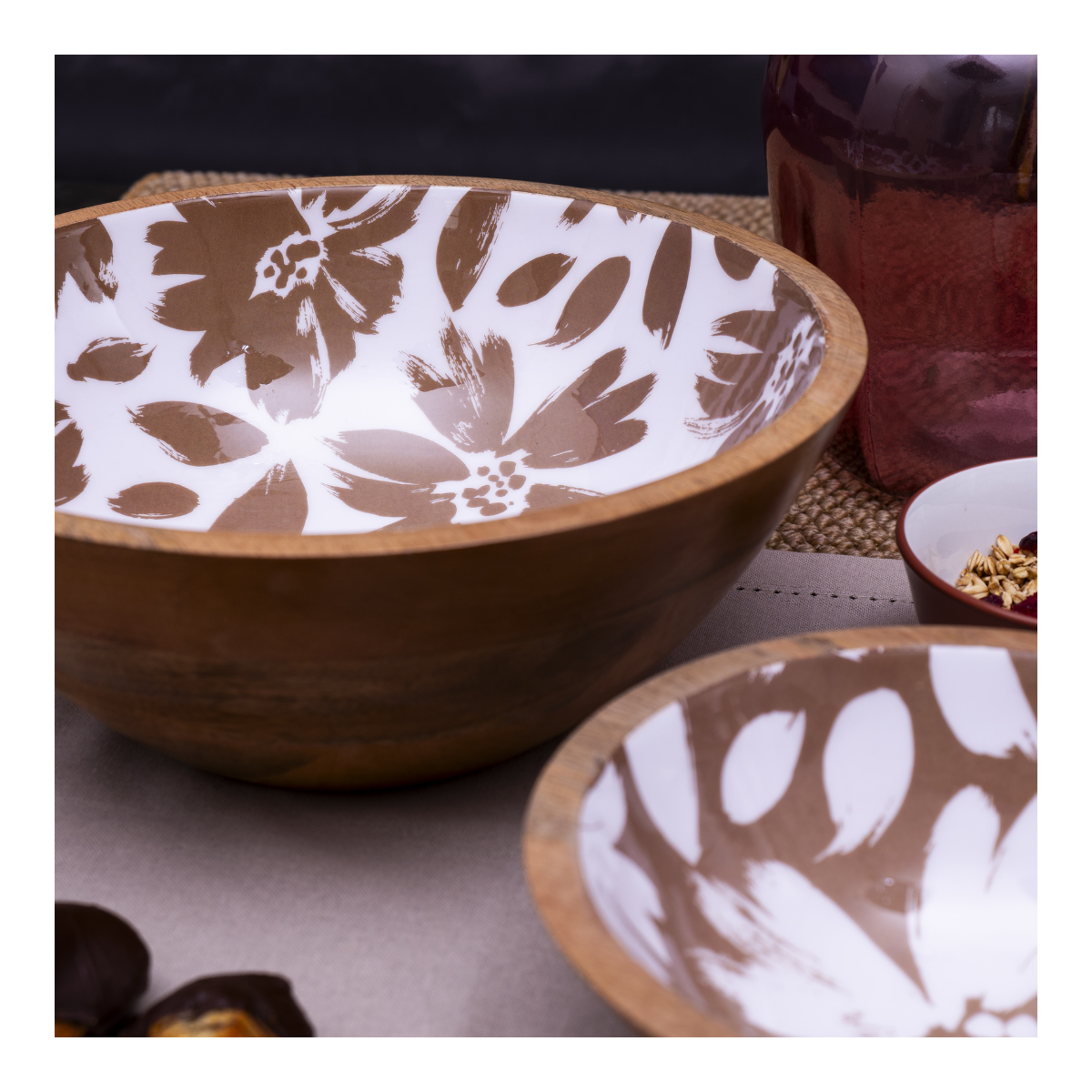 Set de 2 saladiers + couverts, HANAE