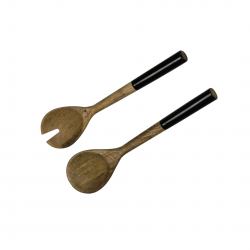 Set de 2 saladiers & couverts, SAVANA Set de 2 saladiers & couverts, SAVANA