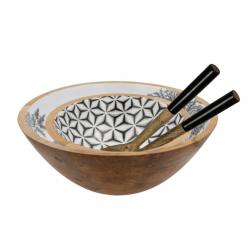 Set de 2 saladiers & couverts, SAVANA Set de 2 saladiers & couverts, SAVANA