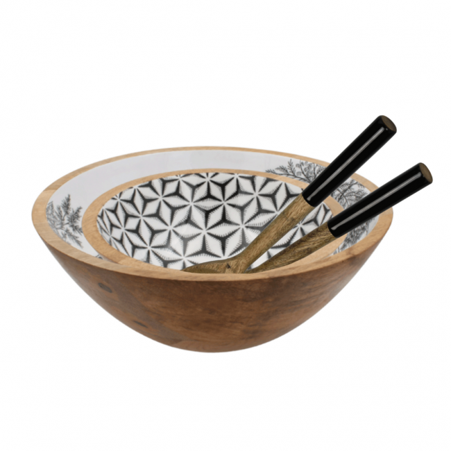 Set de 2 saladiers & couverts, SAVANA Set de 2 saladiers & couverts, SAVANA