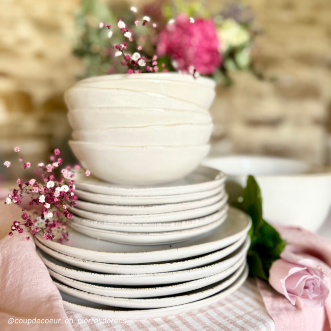 Lot de 6 petites assiettes, COTON Lot de 6 petites assiettes, COTON