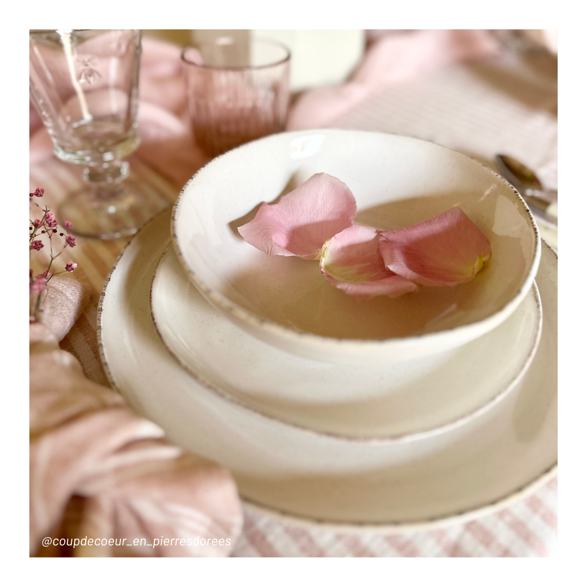 Lot de 6 assiettes creuses, COTON