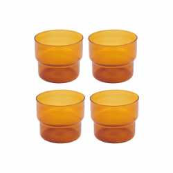 Lot de 4 verres, AMBRE Lot de 4 verres, AMBRE