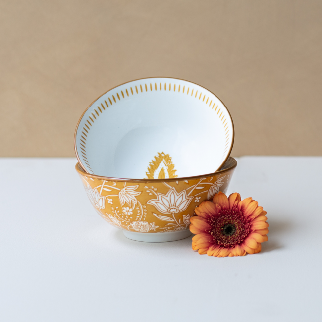 Lot de 6 bols médiums, AMBRE