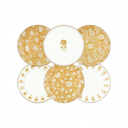 Lot de 6 assiettes à dessert, AMBRE Lot de 6 assiettes à dessert, AMBRE