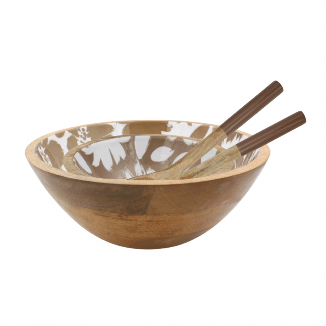 Set de 2 saladiers + couverts, HANAE Set de 2 saladiers + couverts, HANAE