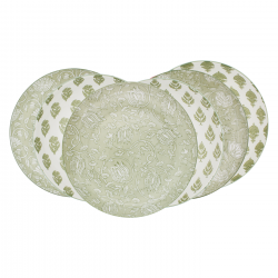 Lot de 6 grandes assiettes, SOLIMAN