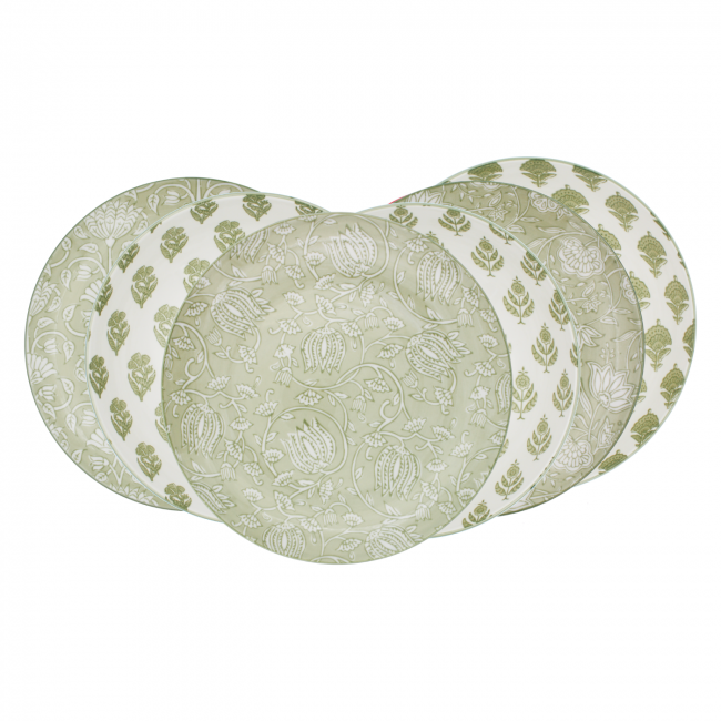 Lot de 6 grandes assiettes, SOLIMAN