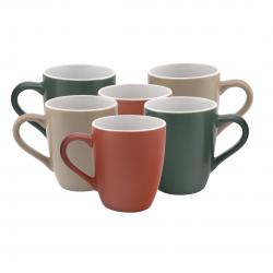 Lot de 6 mugs, HANAE