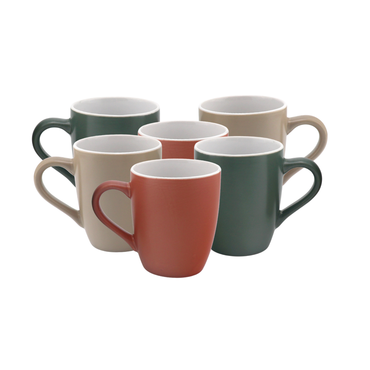 Lot de 6 mugs, HANAE