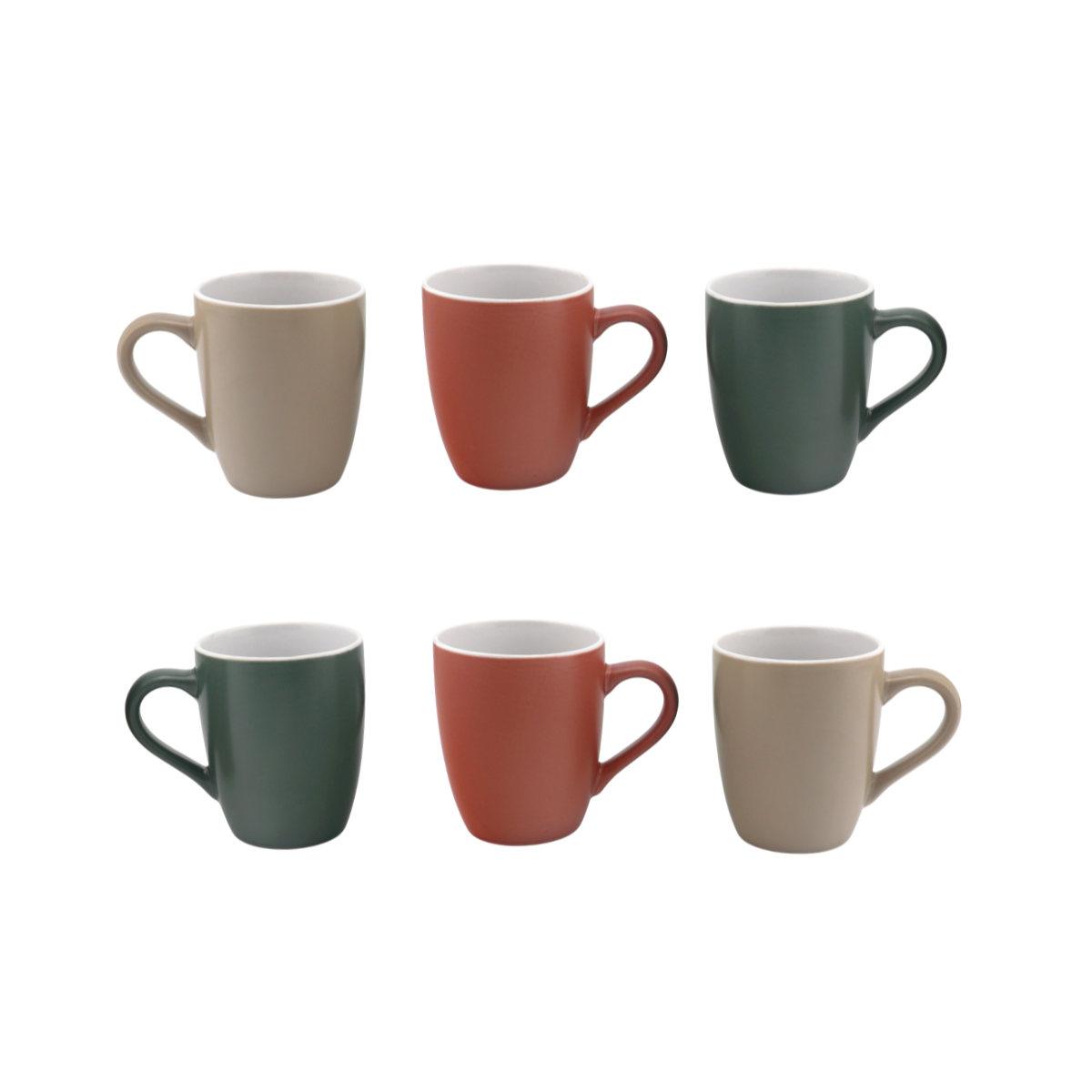 Lot de 6 mugs, HANAE