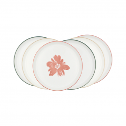 Lot de 6 assiettes à dessert, HANAE Lot de 6 assiettes à dessert, HANAE