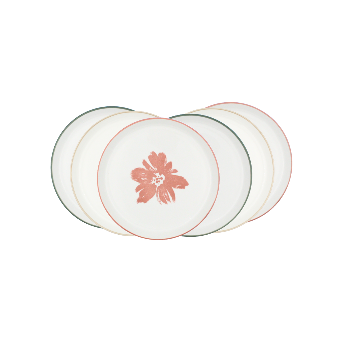 Lot de 6 assiettes à dessert, HANAE