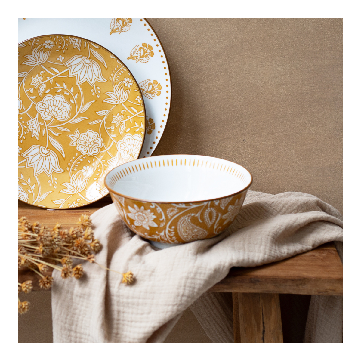 Lot de 6 bols médiums, AMBRE