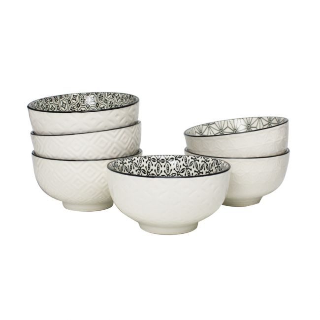 Lot de 6 petits bols, design 2, KOMAE