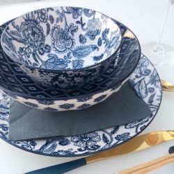 Lot de 6 assiettes creuses, MAJORELLE