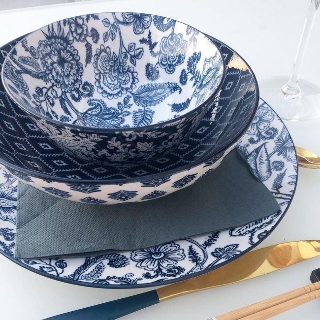 Lot de 6 assiettes creuses, MAJORELLE