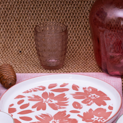 Lot de 6 verres rose, HANAE