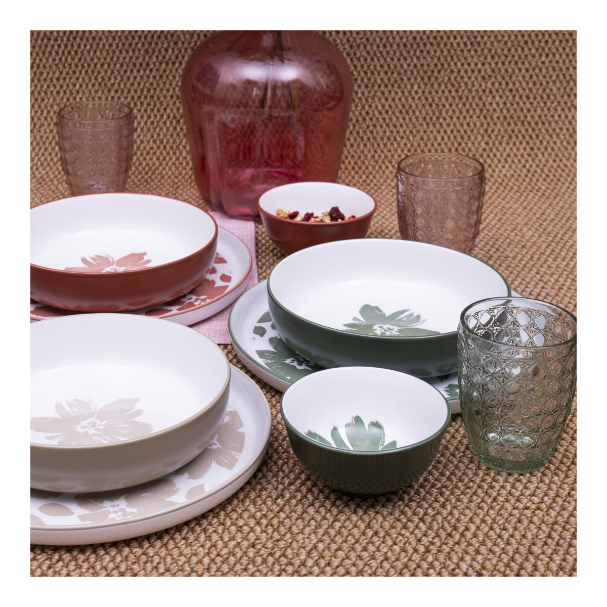 Lot de 6 verres, HANAE