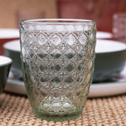 Lot de 6 verres vert, HANAE