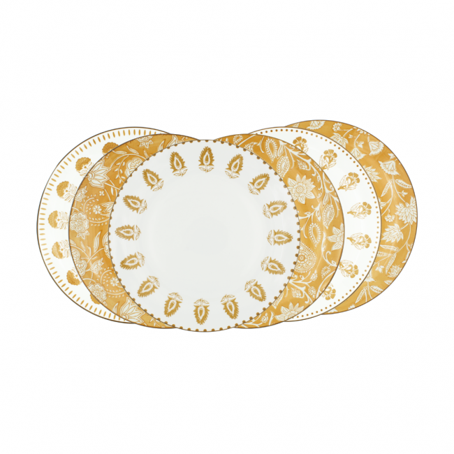 Lot de 6 grandes assiettes