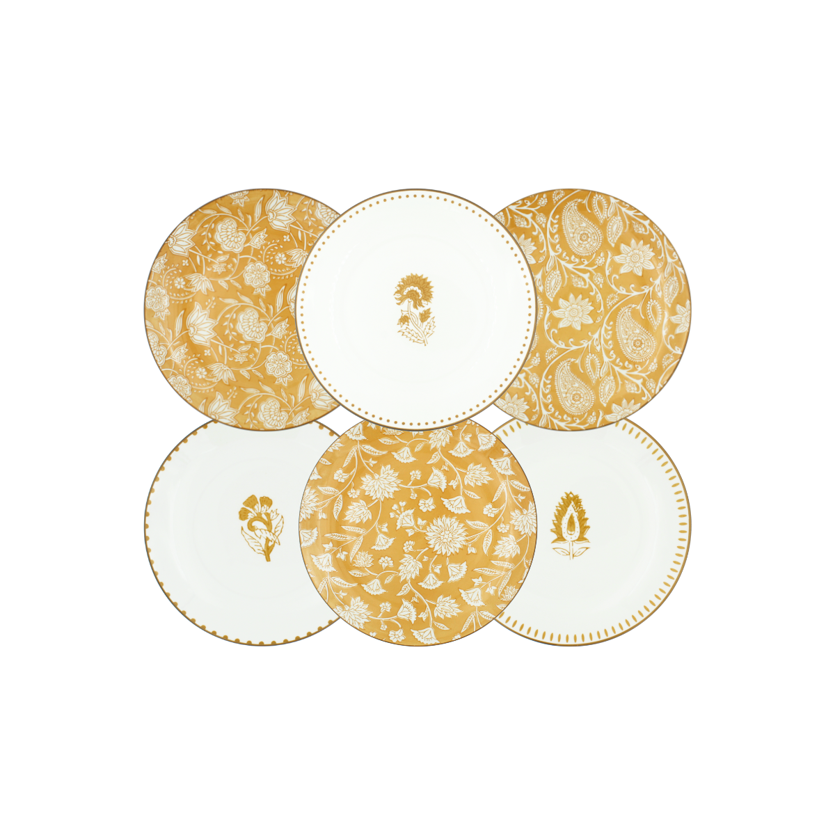 Lot de 6 assiettes à dessert